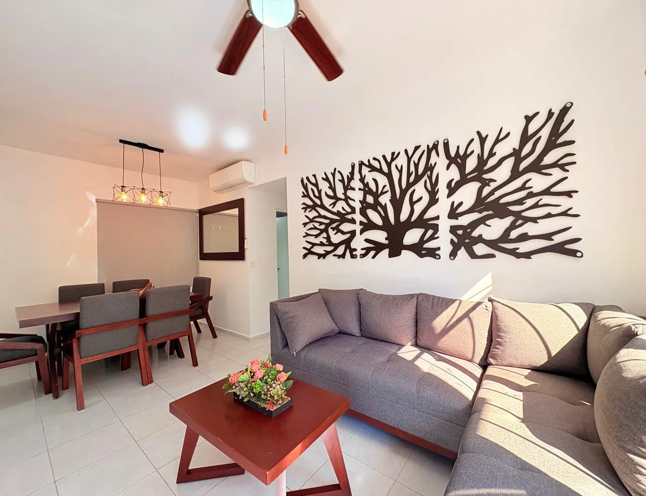 Departamento 3 Recamaras en Renta en Jardines de Mayakoba | Privada Kirka 2
