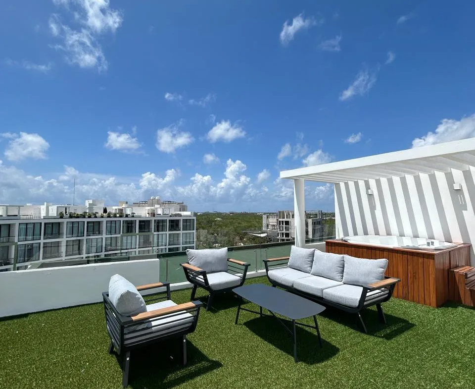 Penthouse 3 Recamaras Amueblado en Renta | Bosques Mayakoba Playa del Carmen