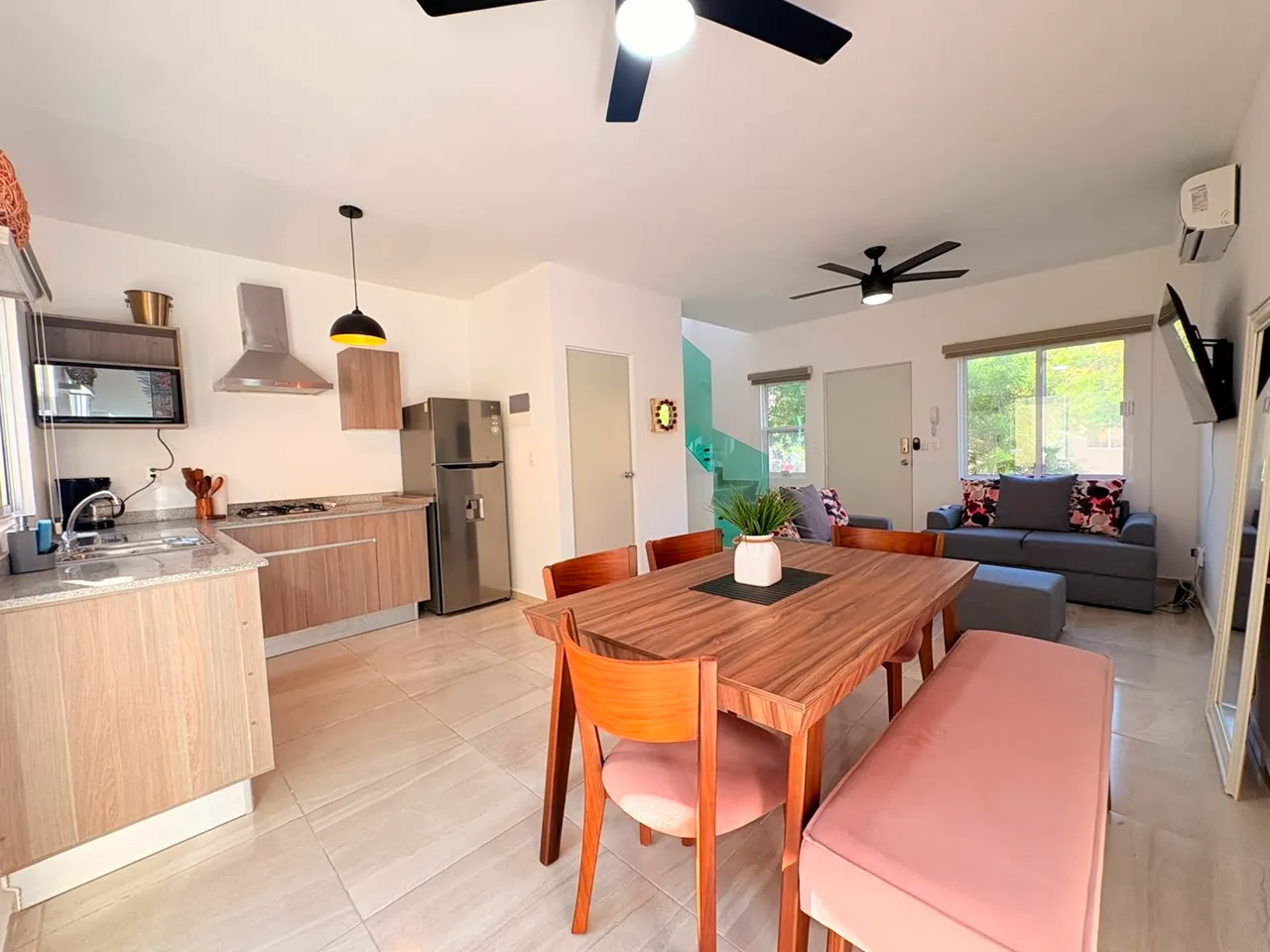 Casa de 2 Recámaras en Renta en Jardines de Ciudad Mayakoba | Privada Tayrona 2