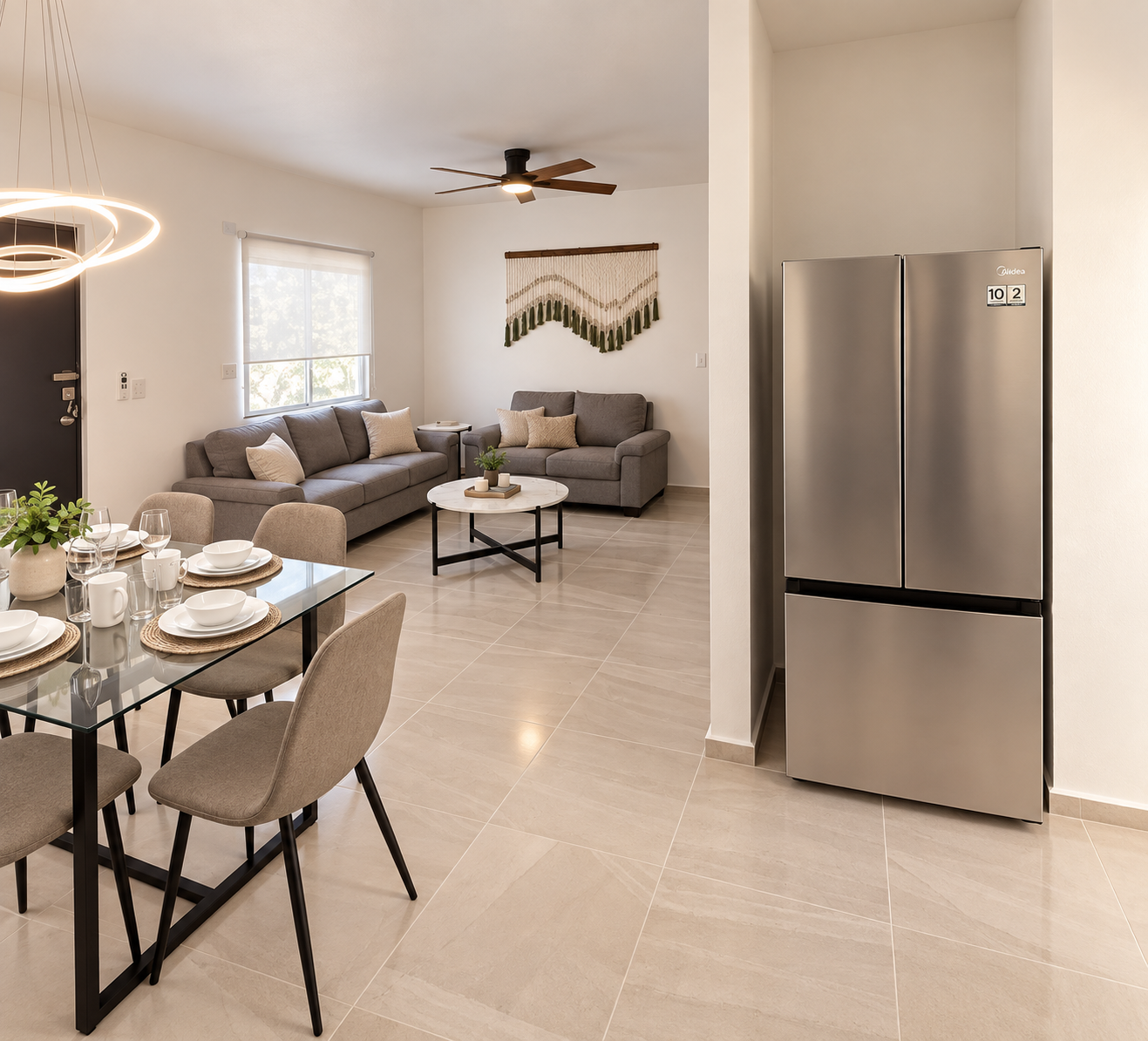 Departamento Amueblado de 3 Recámaras en Renta en Quimbaya 2, Jardines de Ciudad Mayakoba